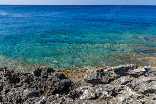 Pebble beach vacation on the Adriatic Sea in Pula Istria Kamenjak