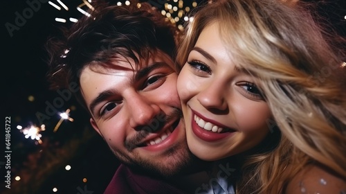 Happy and smiling couple in...