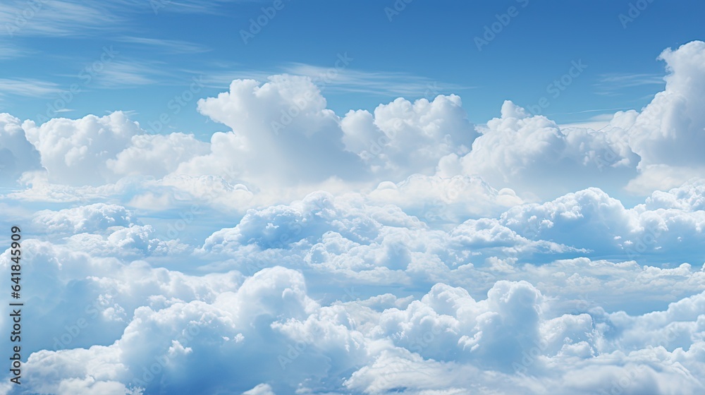 a view of the sky from an airplane window with clouds in the background. generative ai a view of the sky from an airplane window with clouds in the background. generative ai