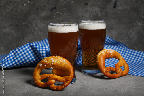 Two glasses of oktoberfest ...