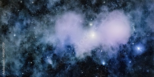 Galaxy nebula. Astronomy illustration. © Aspect333