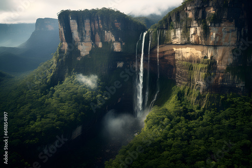 A Beautiful Jungle Waterfall 