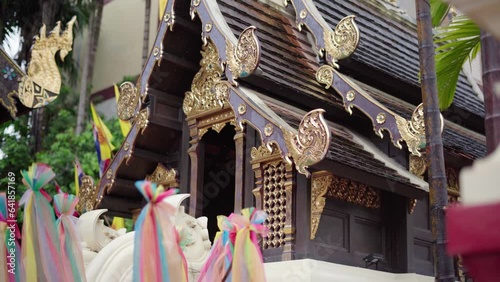 model of the temple of Wat Phantao in the city of Chiang mai