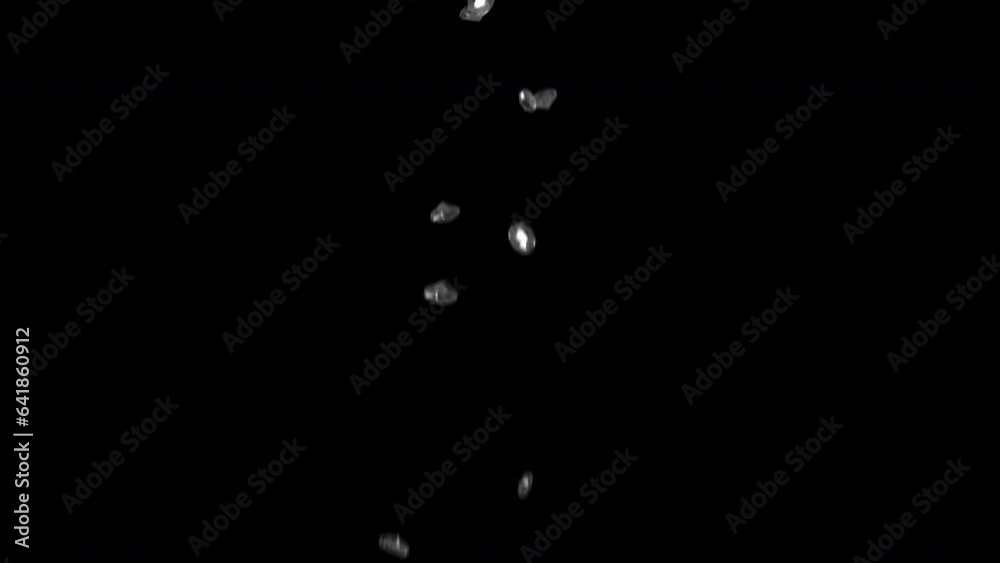 Diamonds falling into the frame as they sparkle and tumble, 4k 24p with alpha channel for transparent background and simple compositing Diamonds falling into the frame as they sparkle and tumble, 4k 24p with alpha channel for transparent background and simple compositing