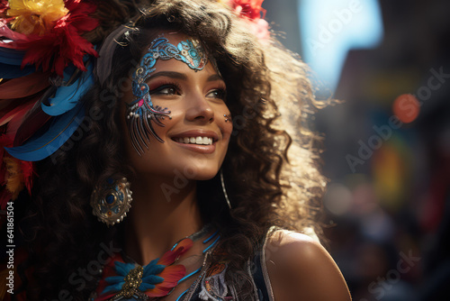 Carnivals and Celebrations. Energetic dancers and elaborate costumes capture the festive atmosphere of My Latin America. Generative Ai.