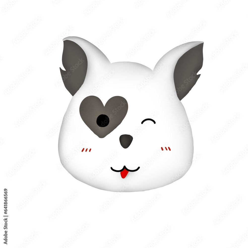 A white dog A white dog