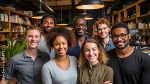 portrait of a diverse and invlusive technology developer team in happy workplace 