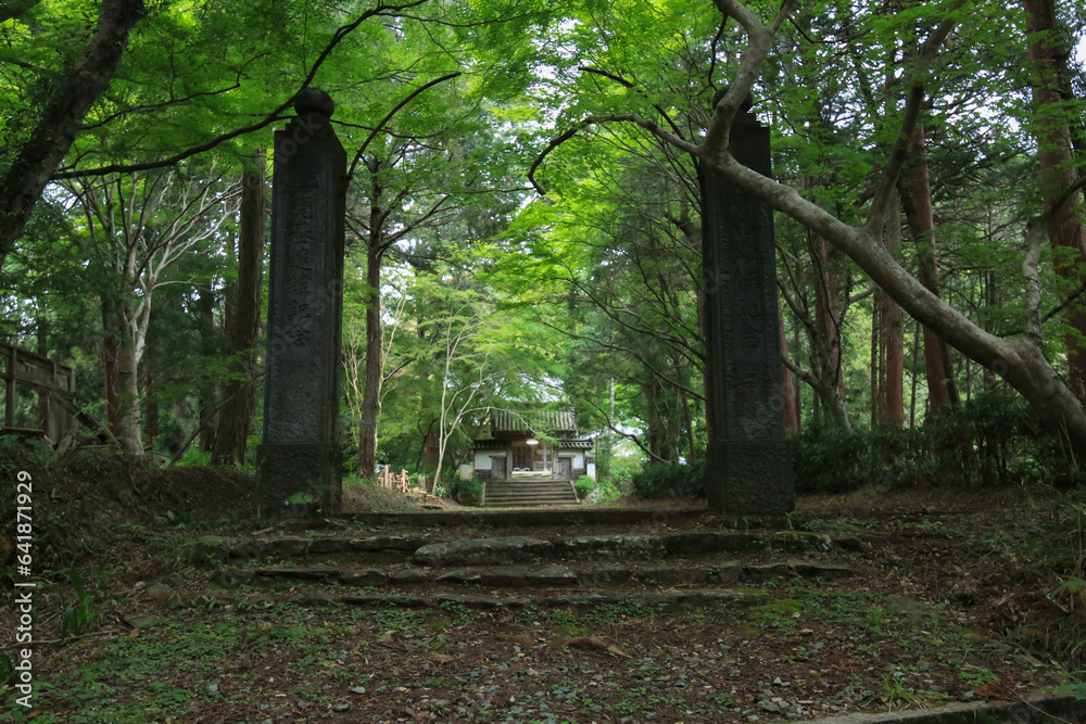 愛媛県大洲市　如法寺の風景