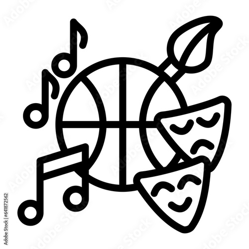 Extracurricular Activities Outline Icon