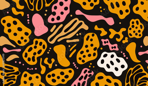 Craft a Colorful Seamless Pattern with Animal Print Style in Vector Format
