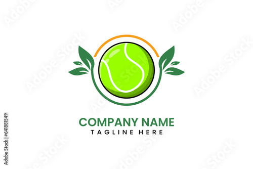 Flat modern simple nature ball sport logo icon template vector design illustration