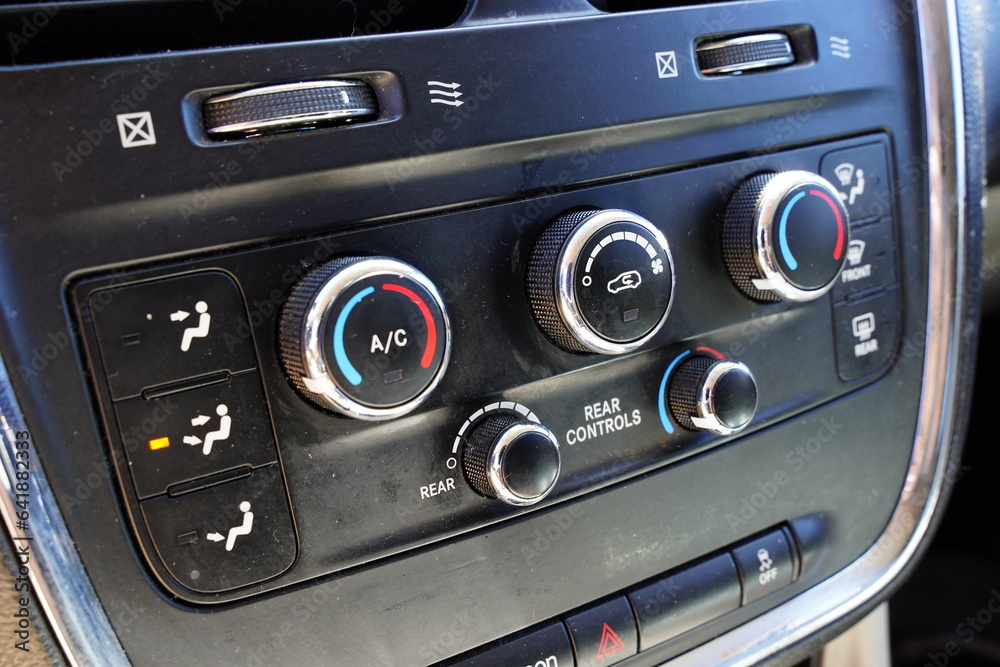 The air recirculation button effectively cuts off the outside air to the inside of the car 'recirculating' air inside your vehicle