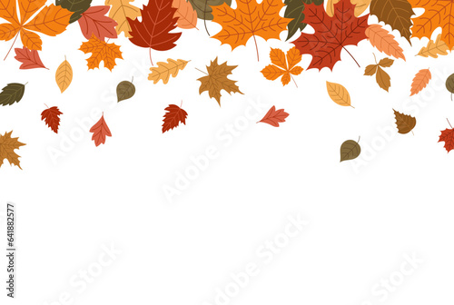Background with autumn colorful leaves