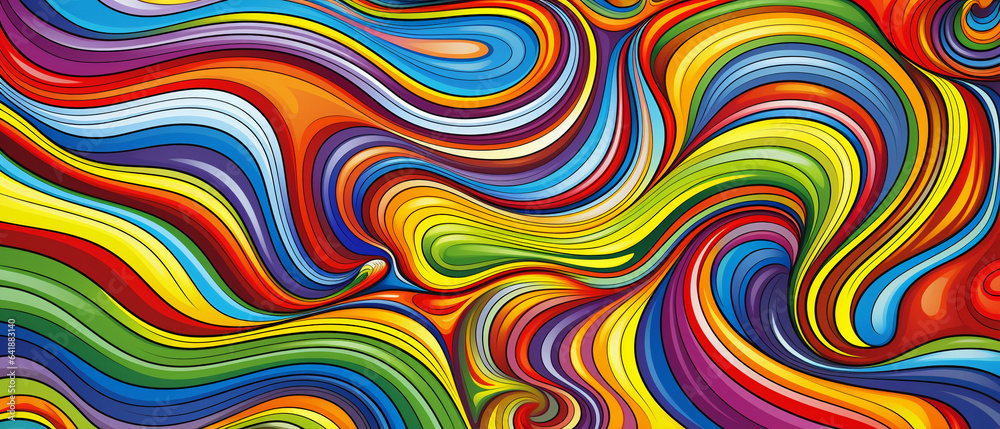 Colorful abstract background with swirls