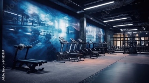 stylish advertising background for a gym - stock concepts