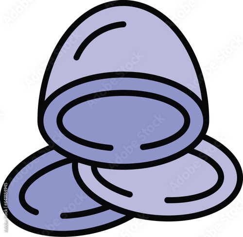 Cutted olives icon outline vector. Oil food. Virgin extra color flat