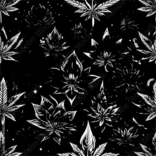 black and white seamless pattern