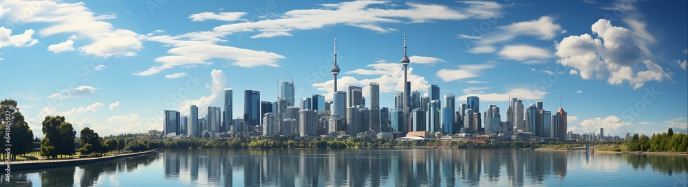 Obraz premium City panorama, generative ai