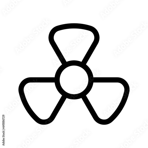 Radiation Icon Vector Symbol Design Illustration