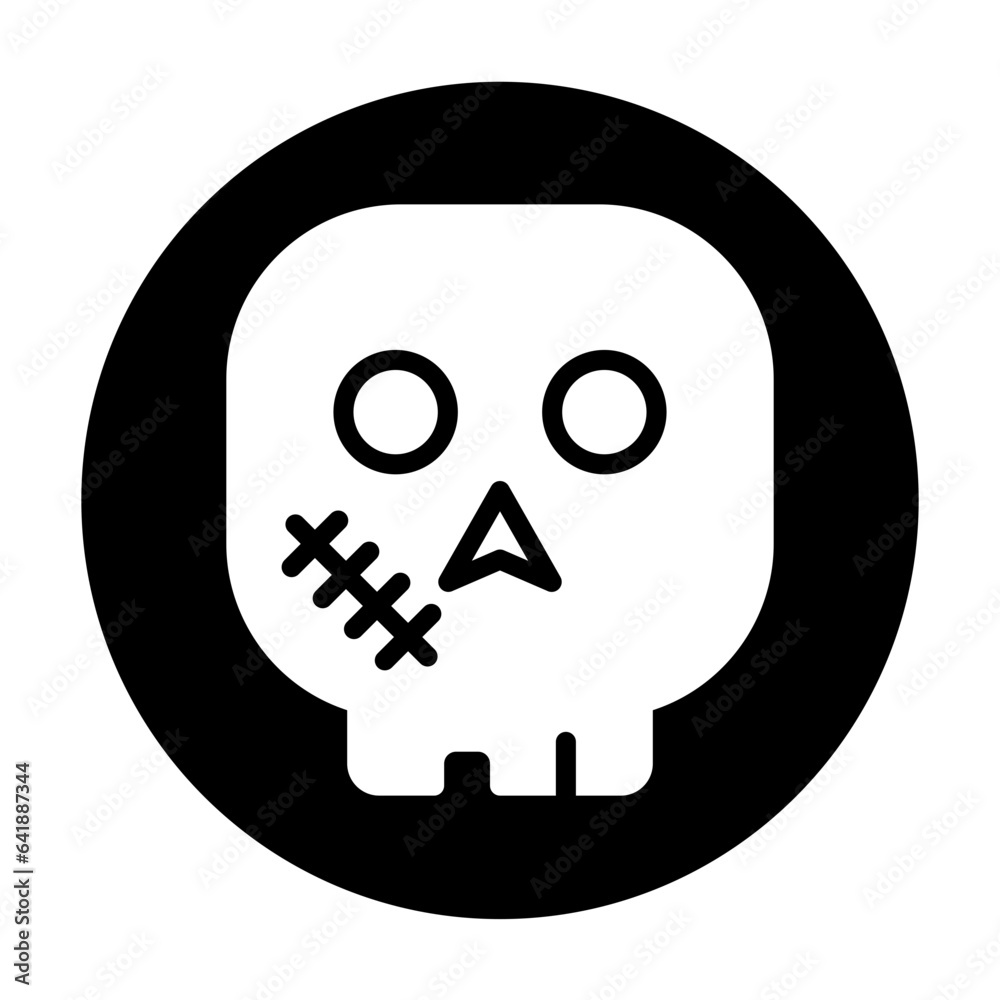 illustration vector graphic of Skull best for social media in halloween day or presentation, etc illustration vector graphic of Skull best for social media in halloween day or presentation, etc