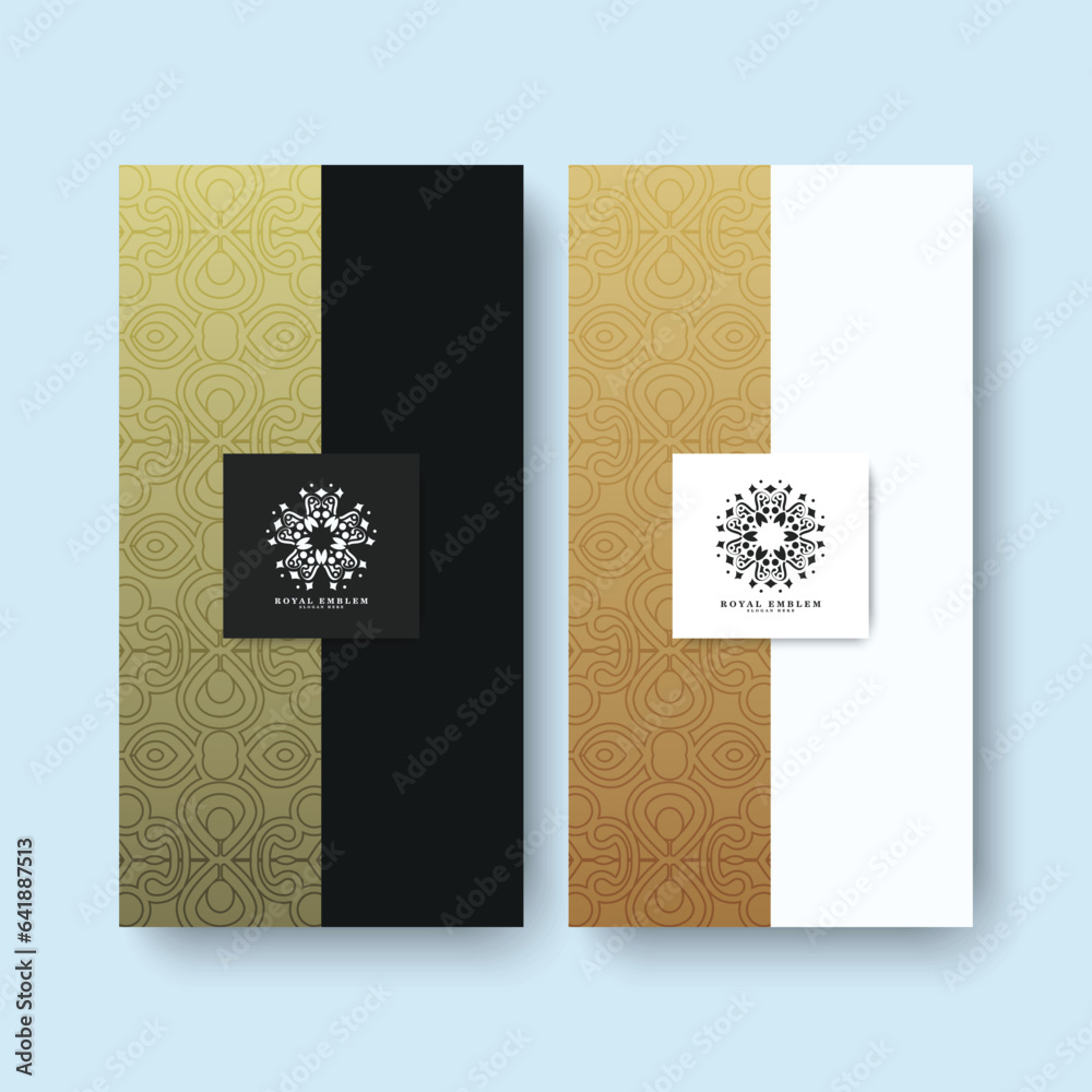 elegant gold pattern card design elegant gold pattern card design