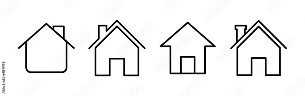 Home icon vector. House vector icon Home icon vector. House vector icon