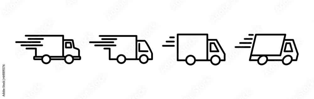 Delivery icon vector. Shipping fast delivery icon