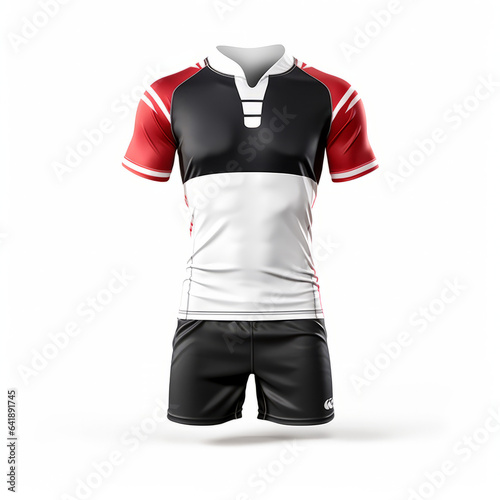 Stylish rugby dress as generative ai illustration