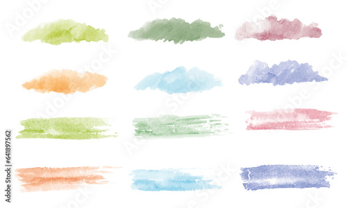 Easy to use watercolor web title background texture earth colors
