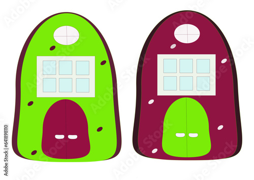 cartoon houses