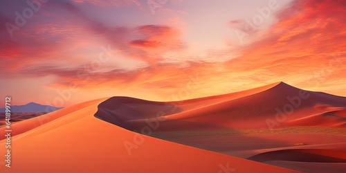 Beautiful sunset dunes Namib desert, Sossusvlei, Namibia