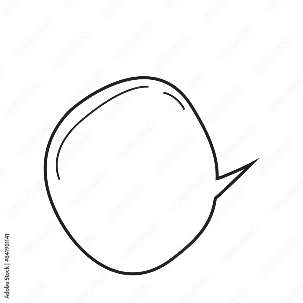 Hand Drawn Cartoon Speech Bubble Hand Drawn Cartoon Speech Bubble
