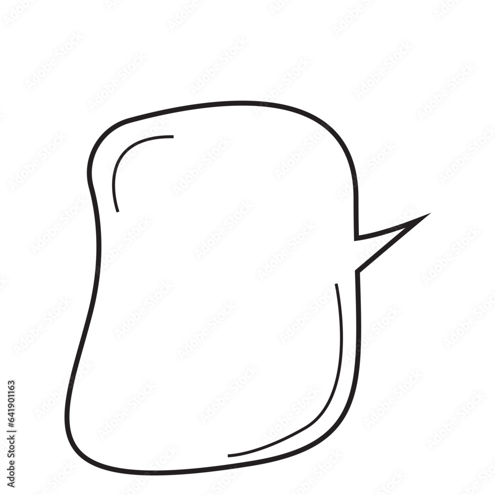 Hand Drawn Cartoon Speech Bubble Hand Drawn Cartoon Speech Bubble