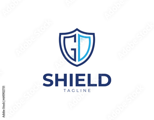 Initial Letter GD Shield Shape Logo Design Template Free Download Initial Letter GD Shield Shape Logo Design Template - GFXLoad