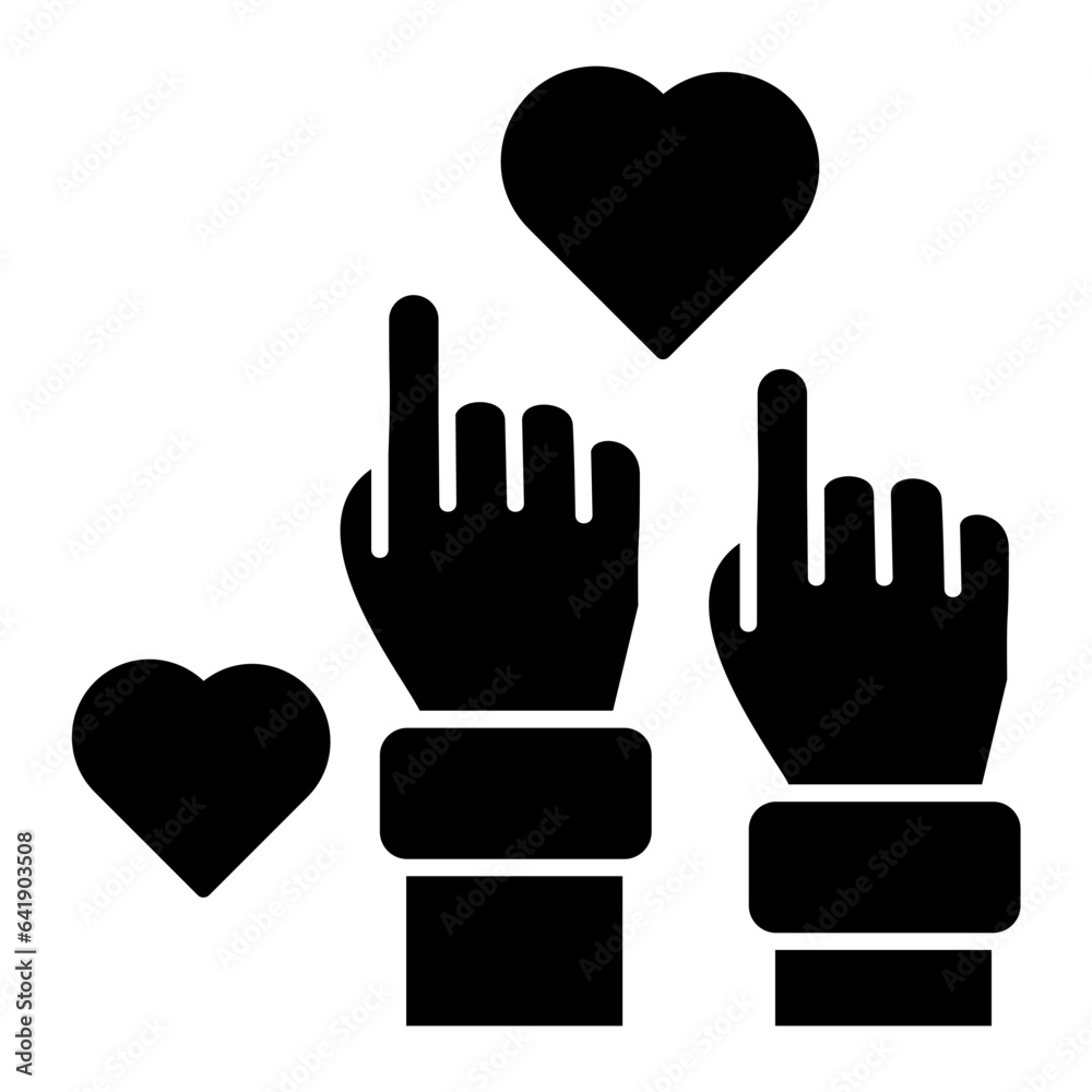 Fototapeta premium Volunteer Icon