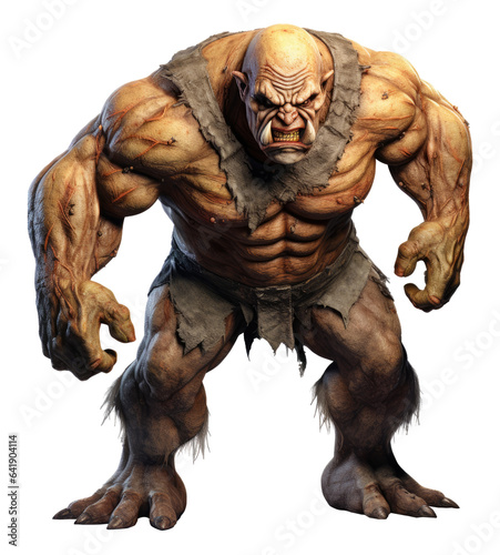 Ogre Isolated on Transparent Background 