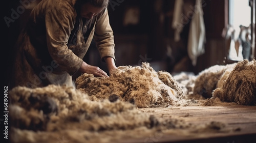 羊毛の生産をするグローワー
