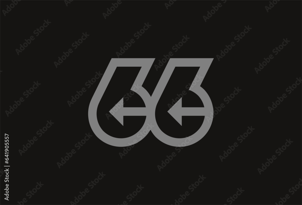 Number 66 Logo, Monogram number 66 with Arrow combination, usable for business and anniversary logos, flat design logo template, vector illustration Number 66 Logo, Monogram number 66 with Arrow combination, usable for business and anniversary logos, flat design logo template, vector illustration