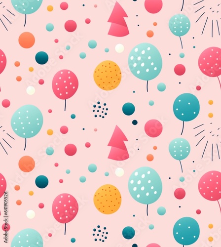 seamless pattern with colorful