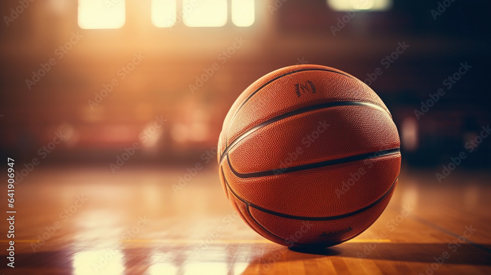 A Captivating Image of the Game-Ready Ball, Waiting to Bounce into Action on the Court A Captivating Image of the Game-Ready Ball, Waiting to Bounce into Action on the Court