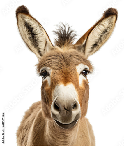 A curious donkey looking directly into the camera © LUPACO PNG