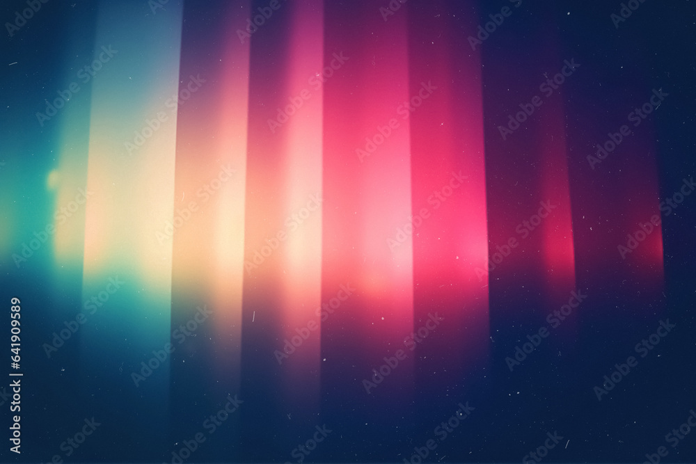 Film Color Lights Photo Overlay. Vintage, Cinematic Depth, Artistic Textures, Atmospheric Focus, Colorful Neon Motion. Generative AI.