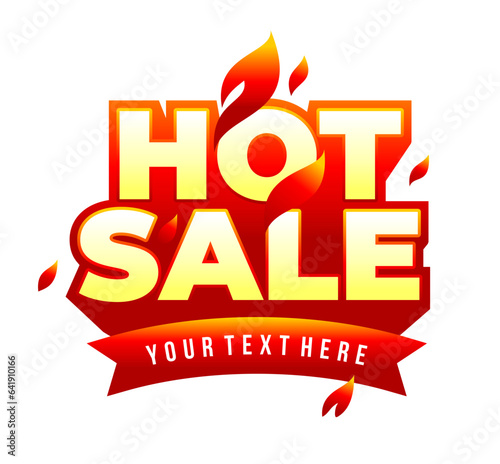 Label hot sale vector with fire flame in extrude long shadow template design