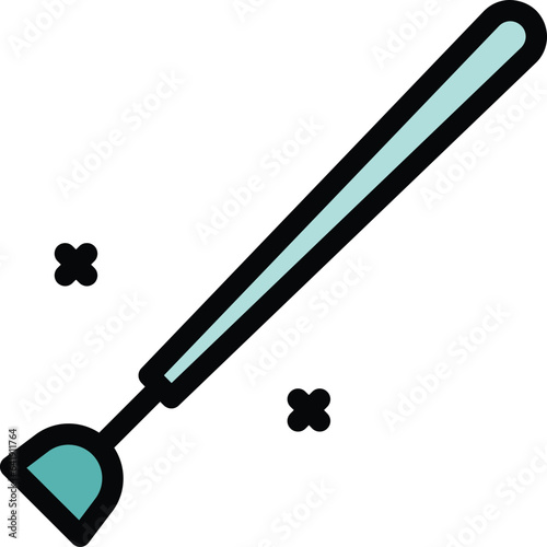 Jockey race stick icon outline vector. Horse sport. Derby track color flat