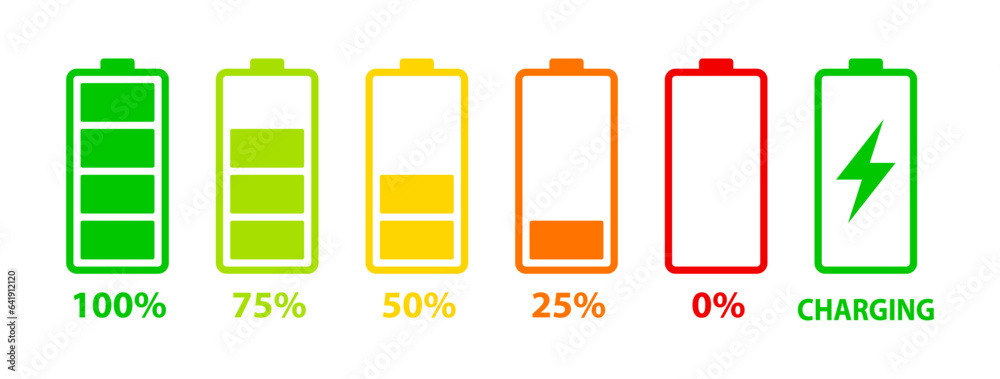 Battery charge level set Battery charge level set