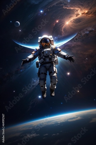 astronaut in space © hassan