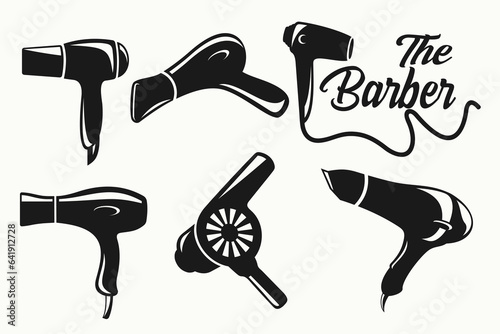Hairdryer icon vector icon. Simple element illustration. Hairdryer symbol design.