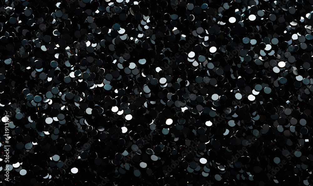 Sparkling shimmering black sequin background banner Sparkling shimmering black sequin background banner