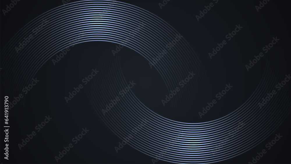 Black simple abstract background with lines in a curved style geometric style as the main element. Black simple abstract background with lines in a curved style geometric style as the main element.