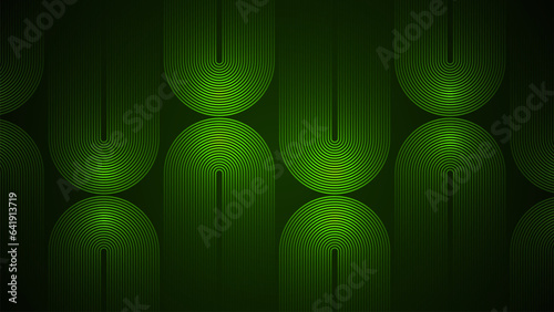 Dark green simple abstract background with lines in a geometric style as the main element.